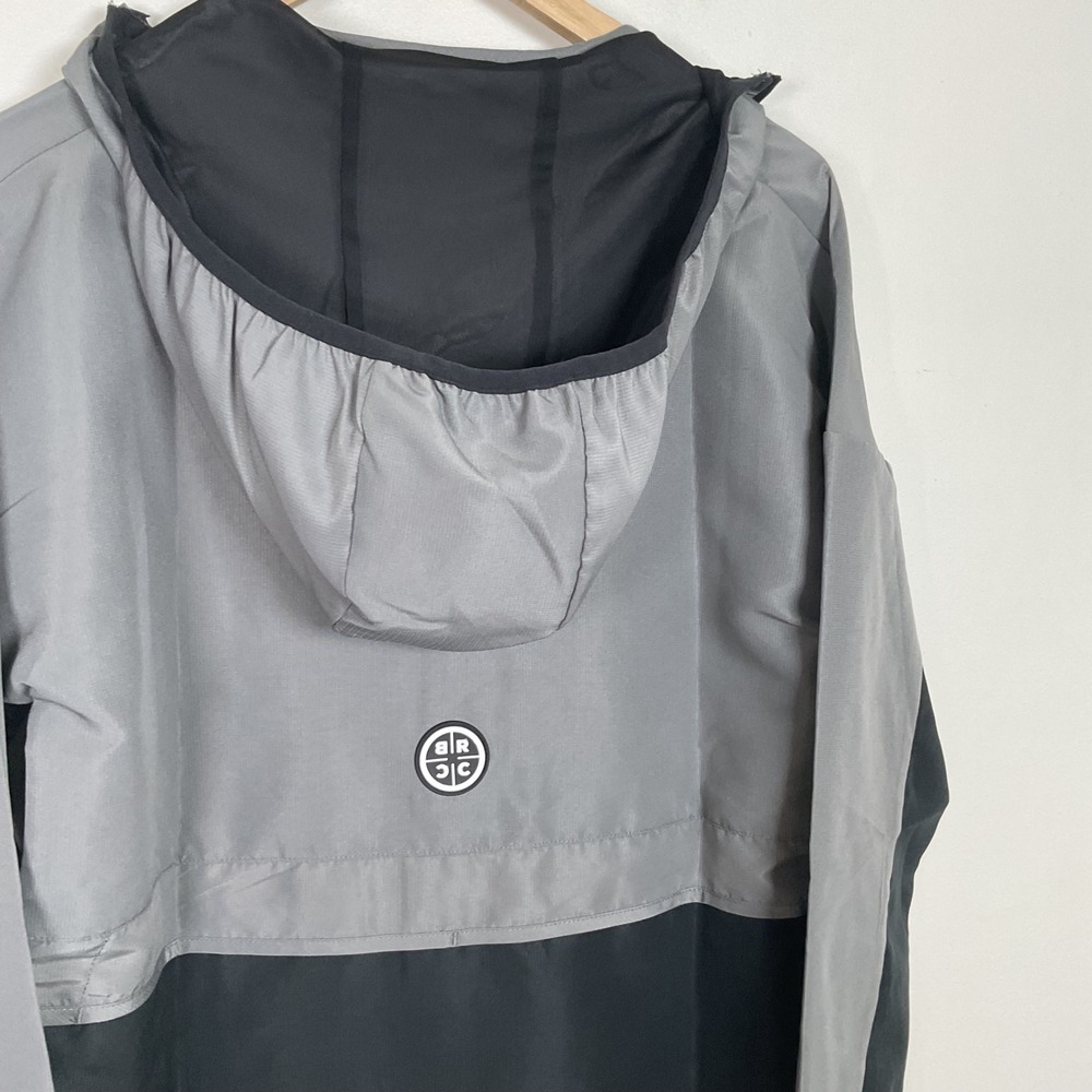 Black Rifle Coffee Company Packable Anorak Windbreaker Gunmetal SMALL - Picture 9 of 12